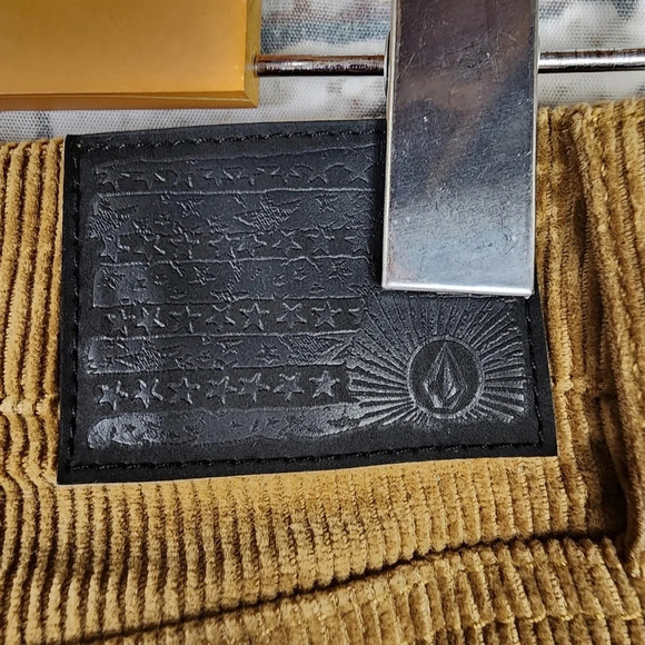 Volcom Stoned  Straight Corduroy Pants Caramel Size 24 - Picture 12 of 16